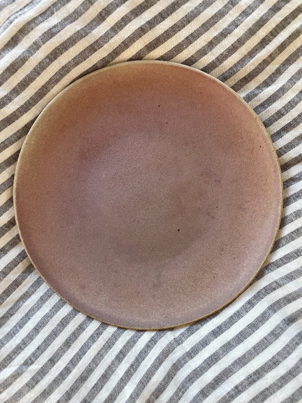 Handmade Matte Glazed Pottery Plate Lavender